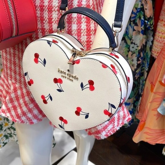kate spade Handbags - Kate Spade Love Shack Cherry Heart Crossbody Cream Multi